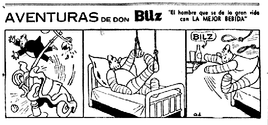 Historieta de Bilz, extrada de El Peneca. Clic para ampliar